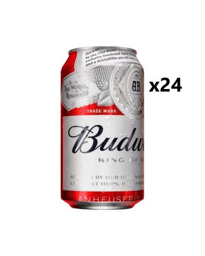 Budweiser 33cl Cans, Pack of 24