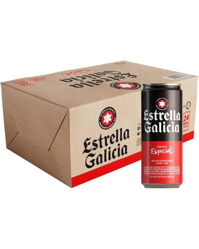 Estrella Galicia Lata 33cl, Pack de 24