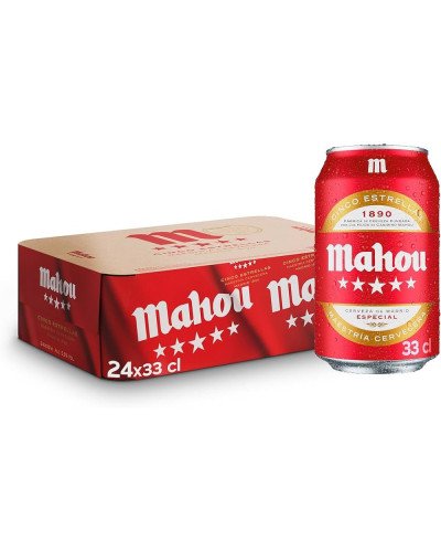 Mahou Lata 33cl, Pack de 24