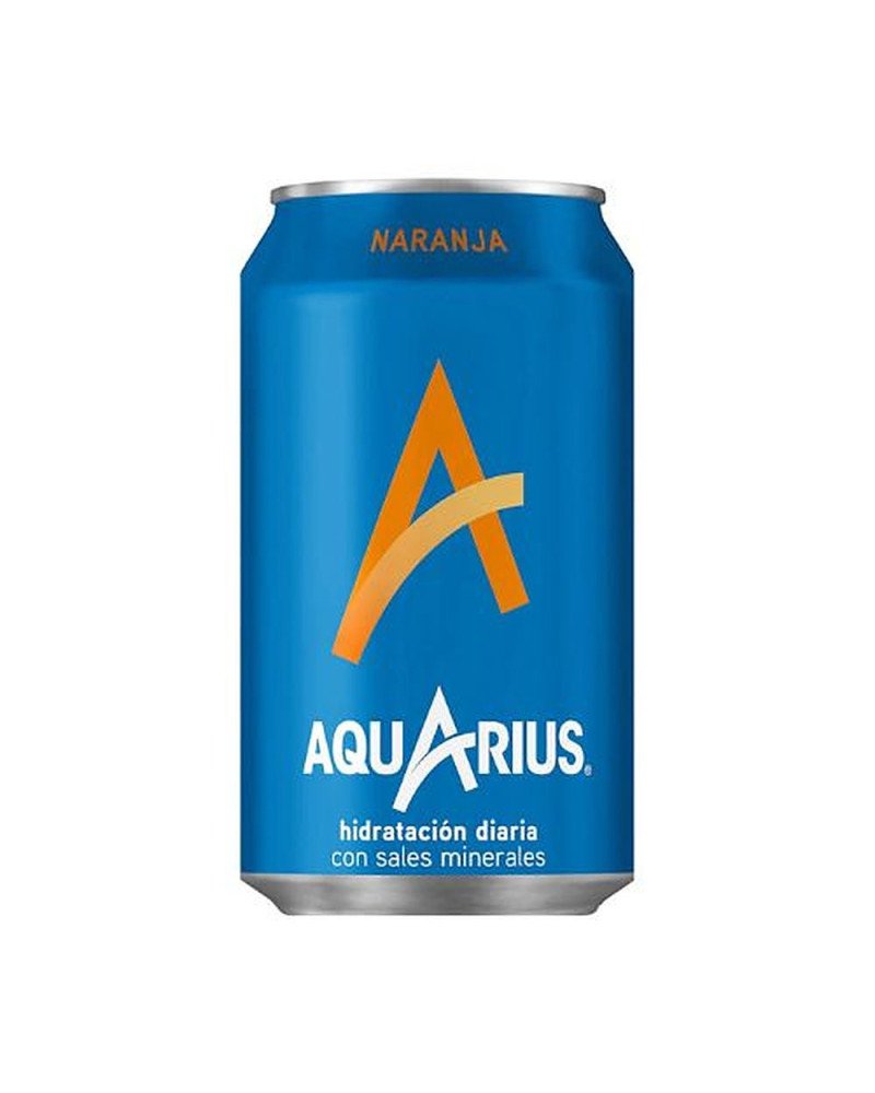 Aquarius Orange 33cl Cans, Pack of 24