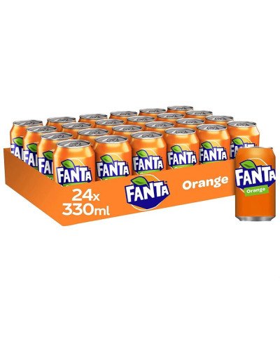Fanta Orange 33cl Cans, Pack of 24