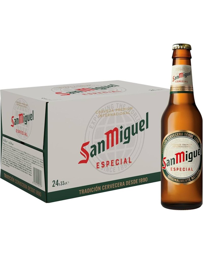 San Miguel 33cl Bottles, Pack of 24