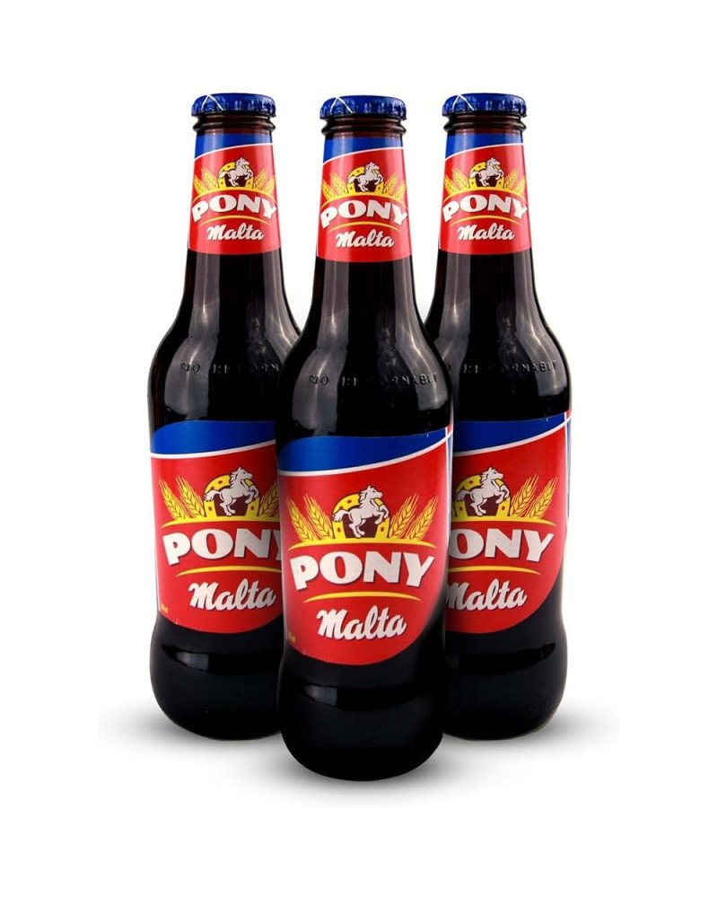 Pony Malta 33cl Bottles, Pack of 24