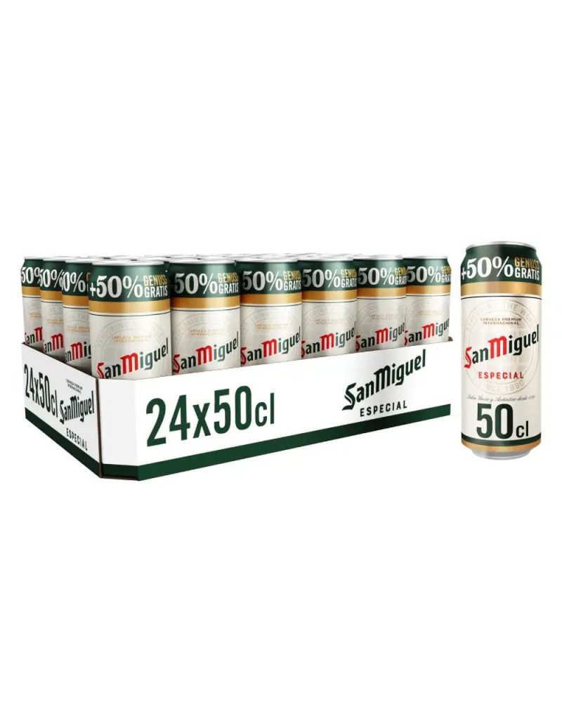 San Miguel 50cl Cans, Pack of 24