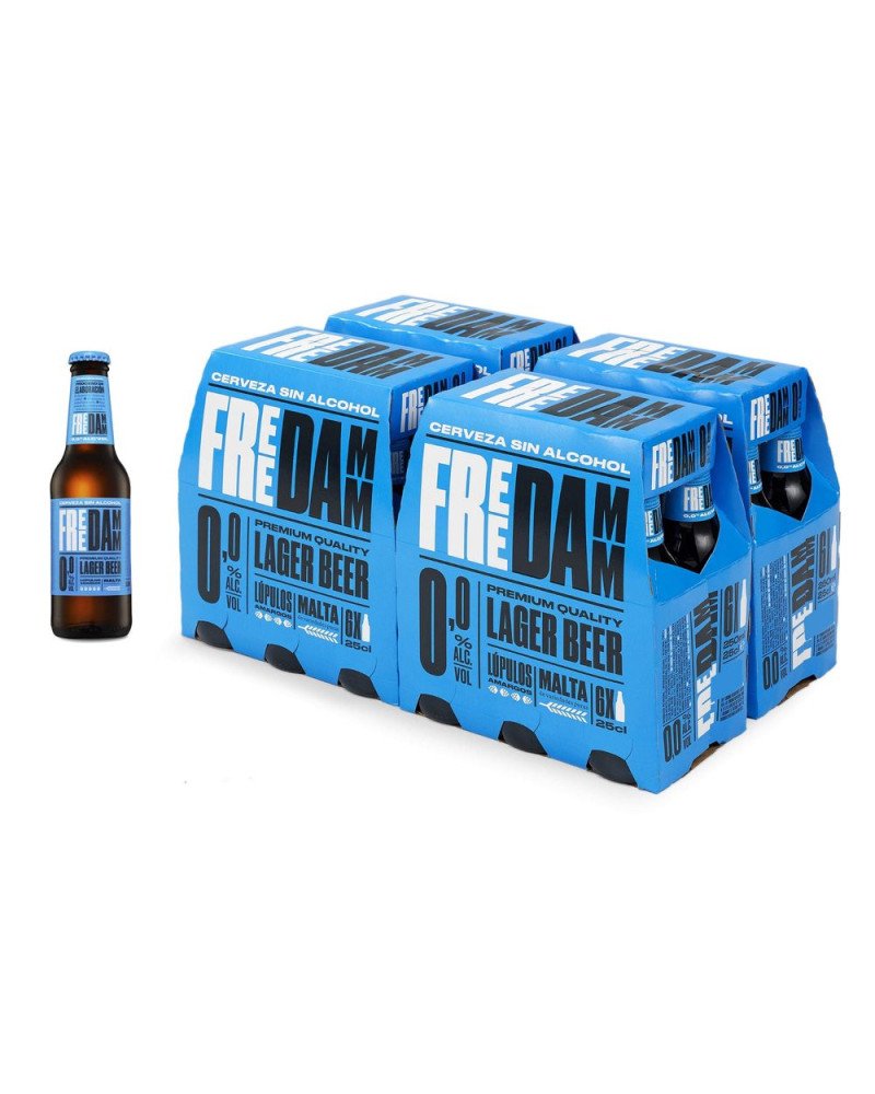 Free Damm Blue 25cl Bottles, Pack of 24