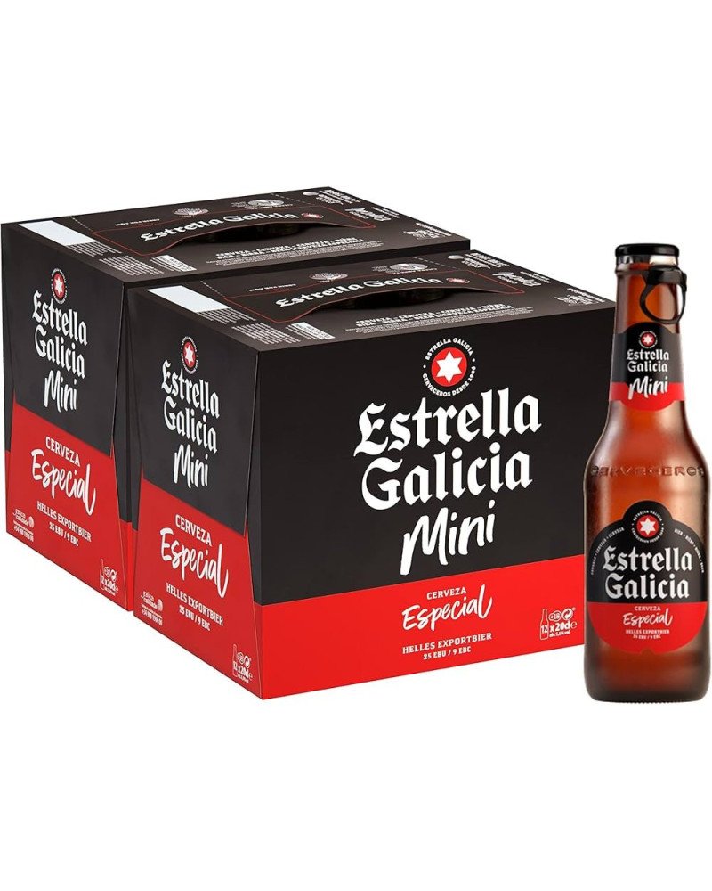 Estrella Galicia Mini 25cl Bottles, Pack of 24