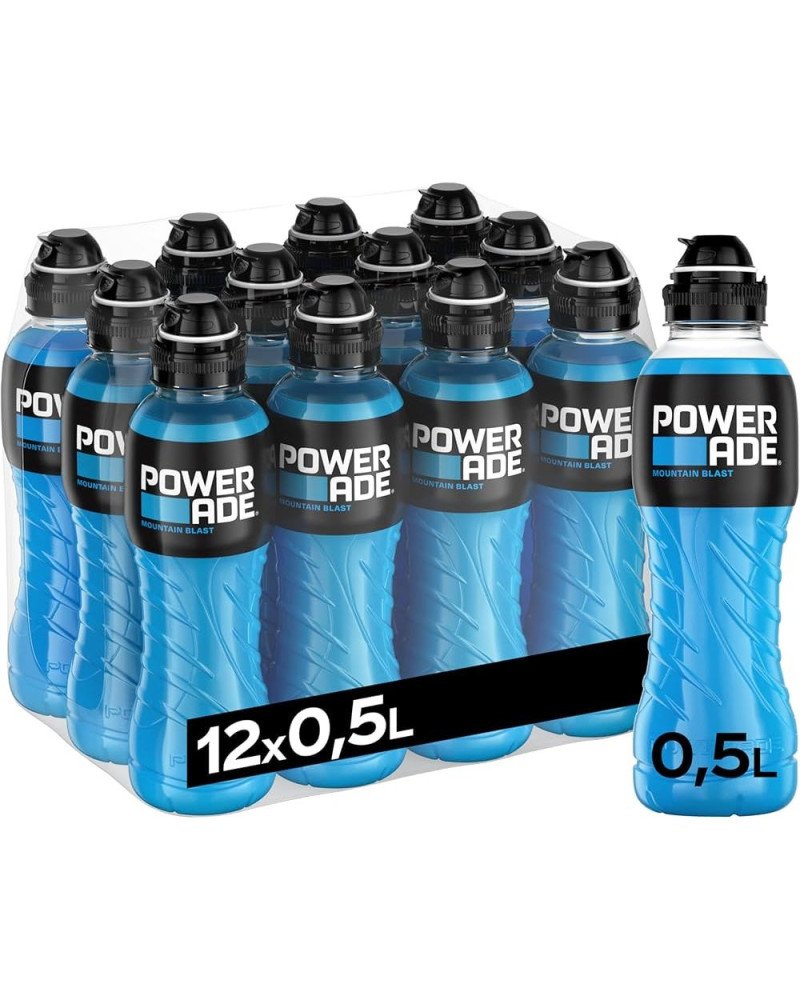 Powerade Azul 0.5L, Pack de 12