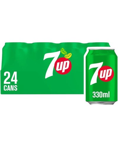 7Up 33cl Cans, Pack of 24