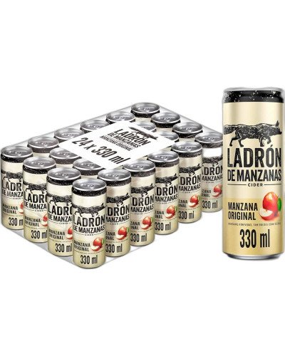 Ladrón de Manzanas 33cl Cans, Pack of 24
