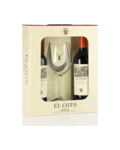 El Coto Crianza Gift Pack (2 Bottles + Glass)