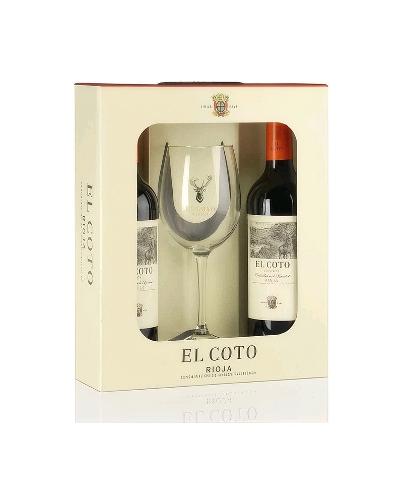 El Coto Crianza Gift Pack (2 Bottles + Glass)